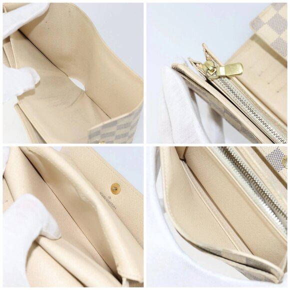 LOUIS VUITTON Damier Azur Portefeuille Alexandra Wallet N63068 LV Auth 155285 - Picture 15 of 16